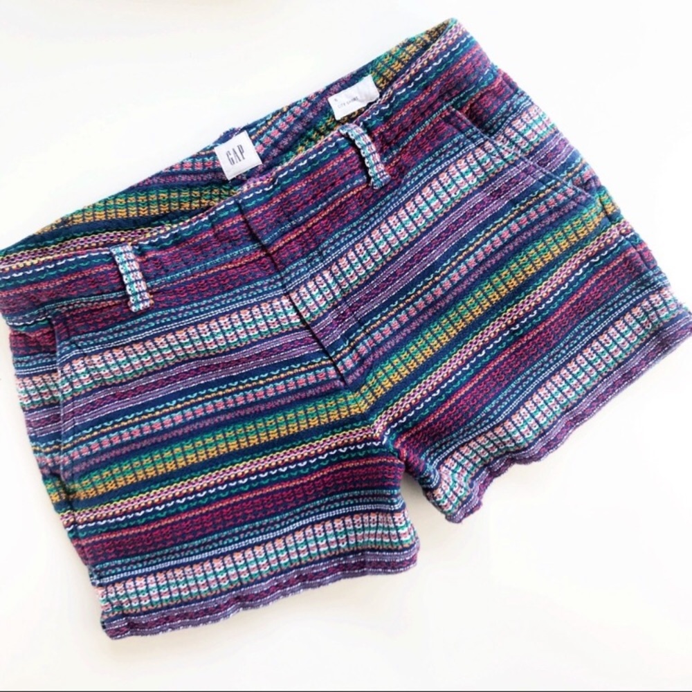 GAP Vibrant Multicolor City Shorts